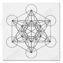 50x50cm Flower Of Life Crystal Grid Cloth Sacred Geometry Healing Tablecloth Beautiful Decorations 50x50cm Flower Of Life Crystal Grid Cloth Sacred Geometry Healing Tablecloth Beautiful Decorations