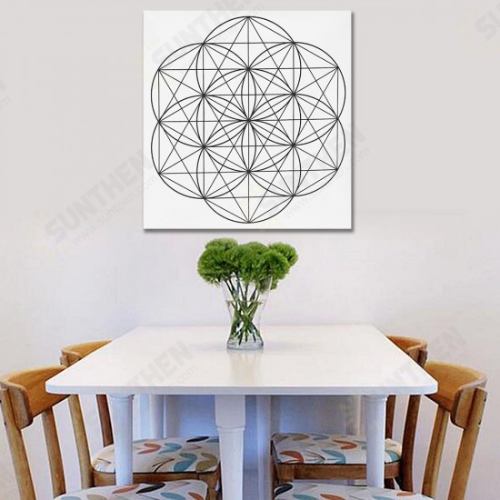 50x50cm Flower Of Life Crystal Grid Cloth Sacred Geometry Healing Tablecloth Beautiful Decorations