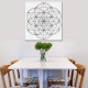 50x50cm Flower Of Life Crystal Grid Cloth Sacred Geometry Healing Tablecloth Beautiful Decorations