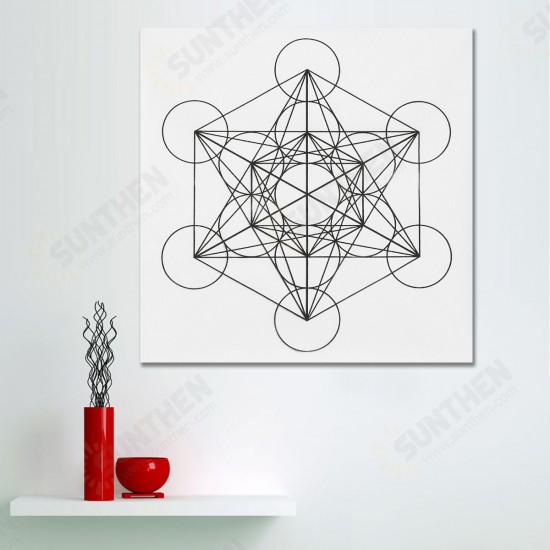 50x50cm Flower Of Life Crystal Grid Cloth Sacred Geometry Healing Tablecloth Beautiful Decorations