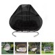 600D Oxford Cloth PU Coating Egg Chair Cover Windproof Tear-resistant Drawstring Chair Cover