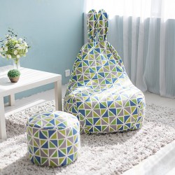 Bean Bag Cover Big Round Soft Cotton Canvas Bean Bag Lazy Sofa Bed Coat Bean Bag Cover Big Round Soft Cotton Canvas Bean Bag Lazy Sofa Bed Coat