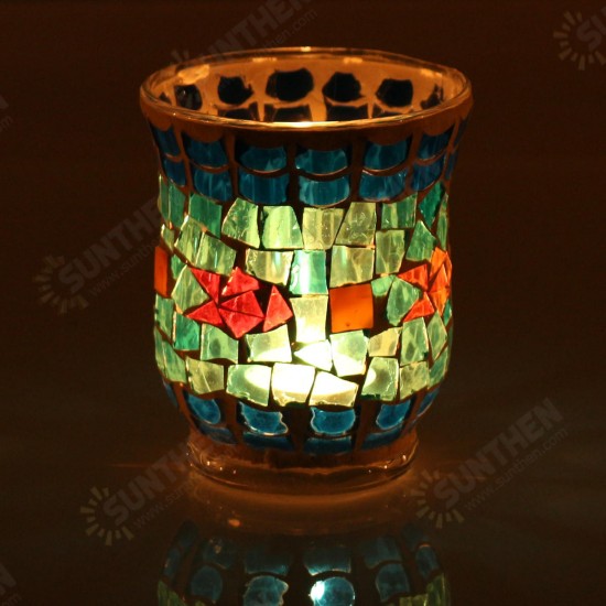 Colored Glass Wind Light Tealight Candle Tealight Candle Holder