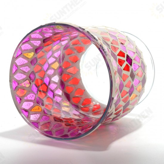 Colored Glass Wind Light Tealight Candle Tealight Candle Holder