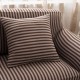 Cotton Striped Sofa Chair Covers Stretch Tight Wrap Slip-resistant Elastic Couch Protector Slipcover