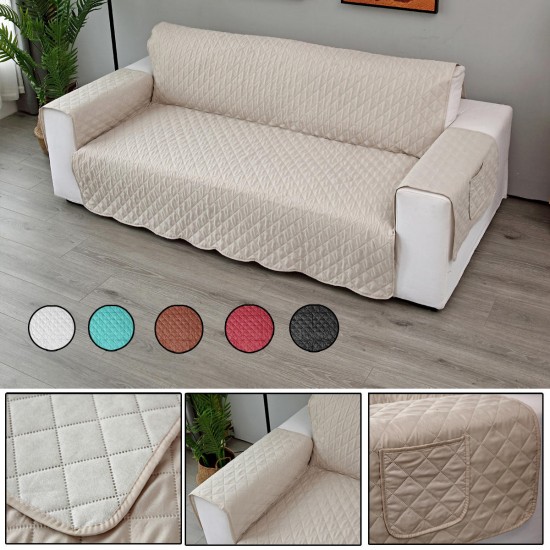 Double Seats Sofa Cover Living Room Home Decoration Polyester Dust-proof Seat Covers