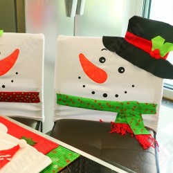 Funny Christmas Snowman Chair Cover Christmas Home Party Decorations Dinner Table Chair Black Cover Funny Christmas Snowman Chair Cover Christmas Home Party Decorations Dinner Table Chair Black Cover