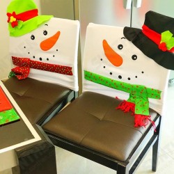 Funny Christmas Snowman Chair Cover Christmas Home Party Decorations Dinner Table Chair Black Cover Funny Christmas Snowman Chair Cover Christmas Home Party Decorations Dinner Table Chair Black Cover