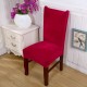 WX-660 Spandex Velvet Thick Solid Color Dining Chair Covers Slipcovers Hotel Anti-dirty Removable