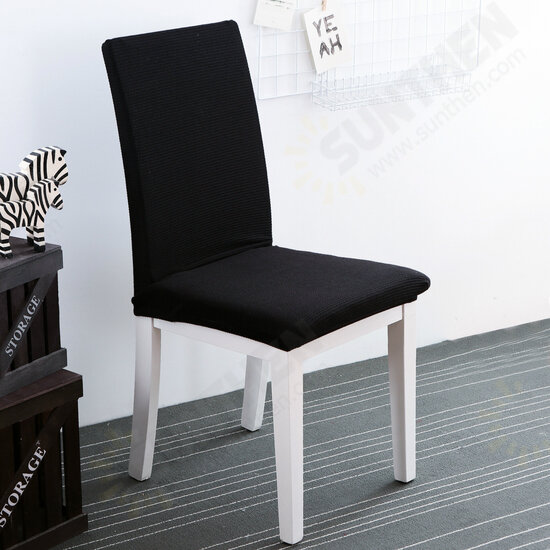 WX-880 Elegant Knit Jacquard Stretch Dining Room Chair Slipcovers Chair Protector Cover Home