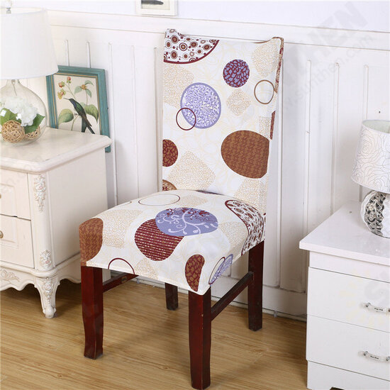 WX-915 Removable Fashion Dining Chair Cover Protector Seat Covering Hotel Ceremony Dining Room Decor