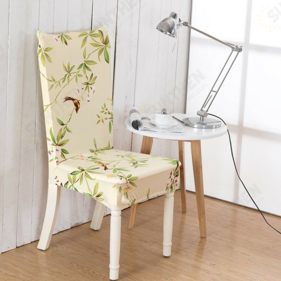 WX-918 ElegantFlower Elastic Stretch Chair Seat Cover Computer Dining Room Home Wedding Decor