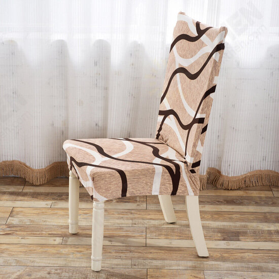 WX-918 ElegantFlower Elastic Stretch Chair Seat Cover Computer Dining Room Home Wedding Decor