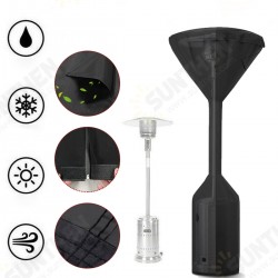 600D Polyester Black Outdoor Heater Cover Ventilation Design Easy to Clean Heater Cover 600D Polyester Black Outdoor Heater Cover Ventilation Design Easy to Clean Heater Cover