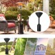 600D Polyester Black Outdoor Heater Cover Ventilation Design Easy to Clean Heater Cover