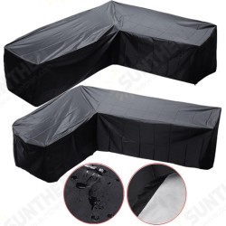 L Shape Polyester Furniture Waterproof Cover Outdoor Garden Sofa Skin Dust Rain UV Protector L Shape Polyester Furniture Waterproof Cover Outdoor Garden Sofa Skin Dust Rain UV Protector