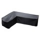 L Shape Polyester Furniture Waterproof Cover Outdoor Garden Sofa Skin Dust Rain UV Protector