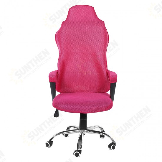 Mesh Gaming Chair Elastic Chair Cover Office Chair Dustproof Chair Cover Home Office Solid Color Chair Cover