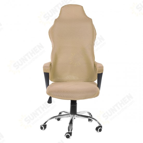 Mesh Gaming Chair Elastic Chair Cover Office Chair Dustproof Chair Cover Home Office Solid Color Chair Cover