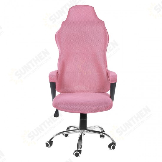 Mesh Gaming Chair Elastic Chair Cover Office Chair Dustproof Chair Cover Home Office Solid Color Chair Cover