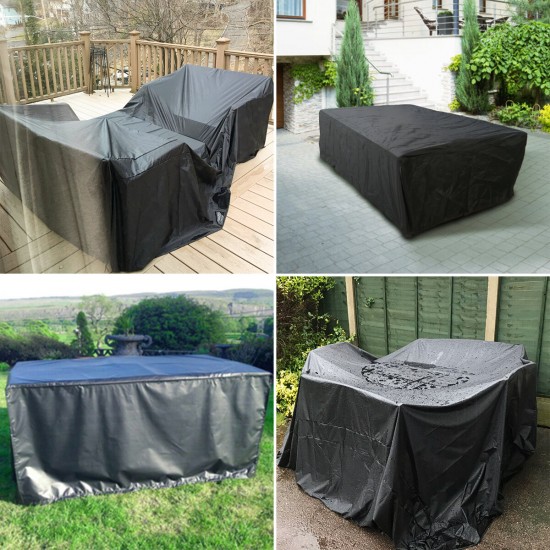 420D Oxford Cloth Furniture Cover Waterproof Anti-UV Rain Protection Patio Cover