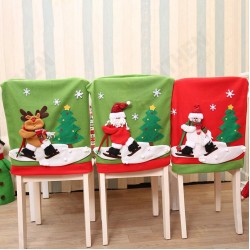 New Year Christmas Chair Back Cover Santa Claus Snowman Elk Hat Christmas Decorations for Home New Year Christmas Chair Back Cover Santa Claus Snowman Elk Hat Christmas Decorations for Home