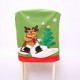 New Year Christmas Chair Back Cover Santa Claus Snowman Elk Hat Christmas Decorations for Home