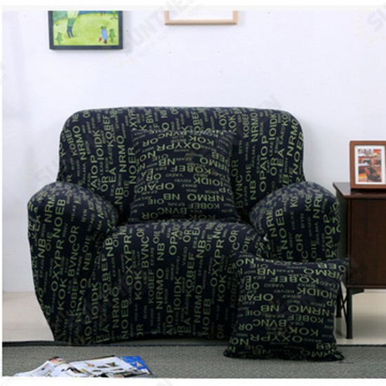 One Seater Textile Spandex Strench Flexible Printed Elastic Sofa Couch Cover Furniture Protector