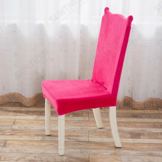 Plush Thicken Antifouling Elastic Stretch Spandex Chair Seat Cover Party Dining Room Wedding Decor