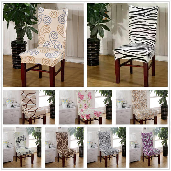 Polyester Stretch Spandex Banquet Elastic Chair Seat Cover Party Dining Room Wedding Decor