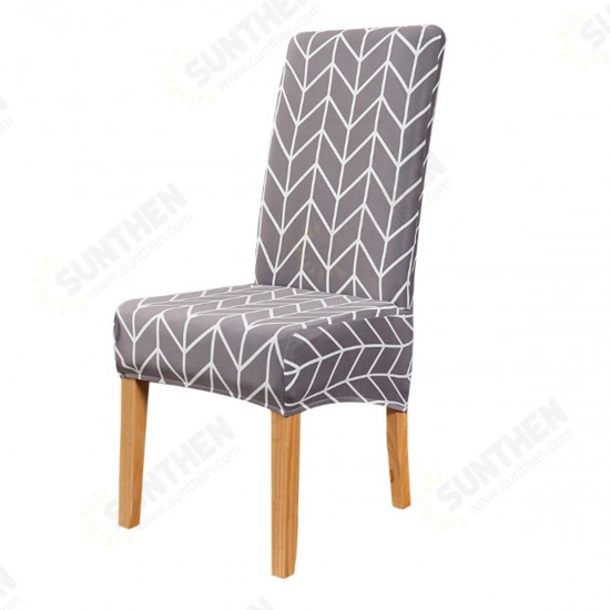 Printed Stretch Chair Cover Elastic Seat Chair Covers Office Chair for Slipcovers Restaurant Banquet Hotel Home Decoration