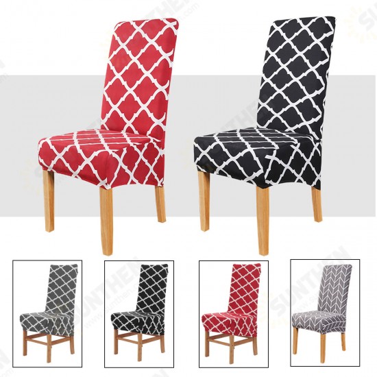 Printed Stretch Chair Cover Elastic Seat Chair Covers Office Chair for Slipcovers Restaurant Banquet Hotel Home Decoration