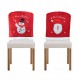 Santa Claus Christmas Chair Cover Event Party Christmas Snowman Dinner Chairs Cover Home Decor