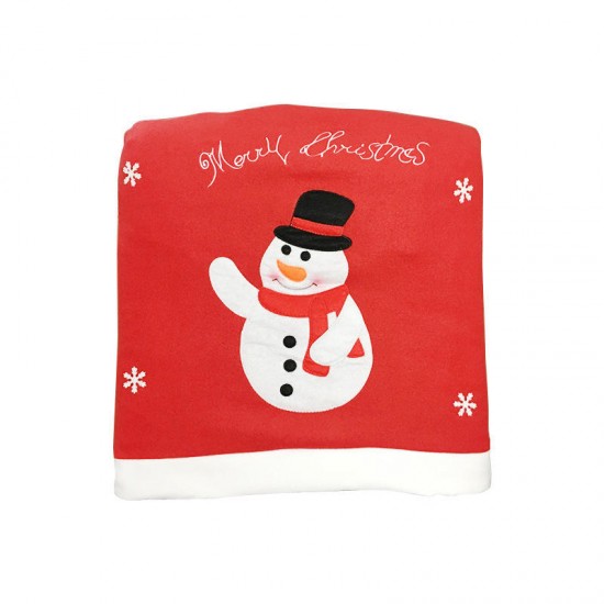 Santa Claus Christmas Chair Cover Event Party Christmas Snowman Dinner Chairs Cover Home Decor
