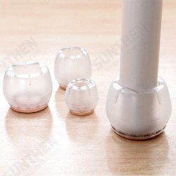 Silica Gel Desk Chair Foot Sleeve Thicken Transparent Non Slip Furniture Leg Cover Protective Sleeve Silica Gel Desk Chair Foot Sleeve Thicken Transparent Non Slip Furniture Leg Cover Protective Sleeve
