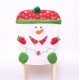 Skidding Christmas Snowman Chair Cover Skiing Style Event Party Christmas Decor Dinner Chairs Cover