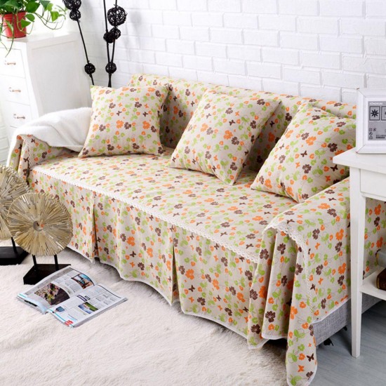 Sofa Cover Couch Slipcover Cotton Blend 1-4 Seater Sofa Protector Chair Covers Pet Dog