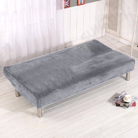 Soft Stretchy Silky Thicken Sofa Cover Elastic Full Cover Without Armrest Folding Sofa Bed Cover Sofa Cushion