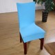 Solid Color Chair Covers Spandex Blue Elastic Chair Covers Pure Color Printing Chair Covers