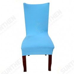 Solid Color Chair Covers Spandex Blue Elastic Chair Covers Pure Color Printing Chair Covers Solid Color Chair Covers Spandex Blue Elastic Chair Covers Pure Color Printing Chair Covers