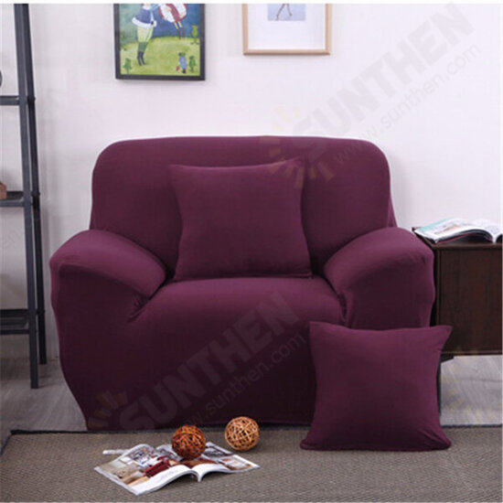 Three Seater Solid Colors Textile Spandex Strench Elastic Sofa Couch Cover Furniture Protector