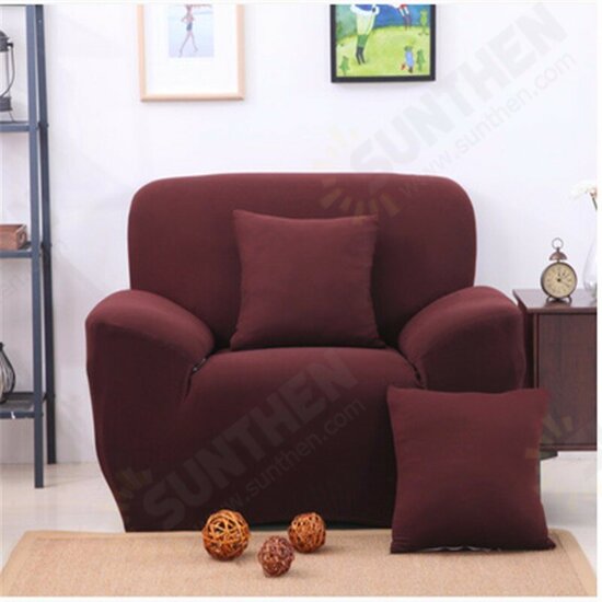 Three Seater Solid Colors Textile Spandex Strench Elastic Sofa Couch Cover Furniture Protector