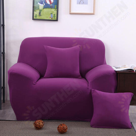 Three Seater Solid Colors Textile Spandex Strench Elastic Sofa Couch Cover Furniture Protector