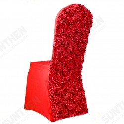 Universal Rose Wedding Chair Covers Stretch Polyester Party Spandex Chair Covers for Wedding Decor Universal Rose Wedding Chair Covers Stretch Polyester Party Spandex Chair Covers for Wedding Decor