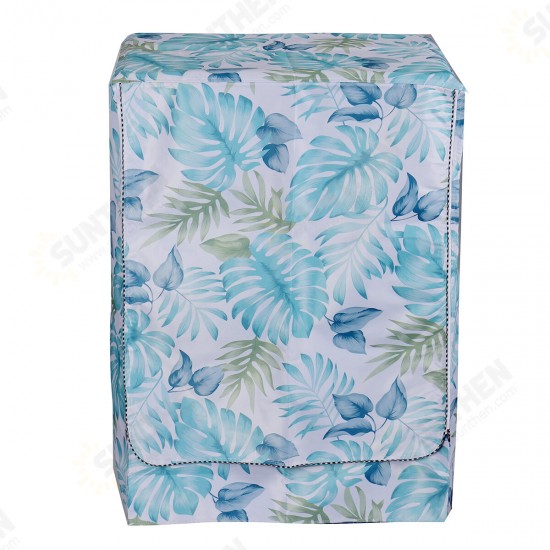 Washing Machine Cover Home Polyester Roller Laundry Dustproof Waterproof Case Cover for Washing Machine Decor