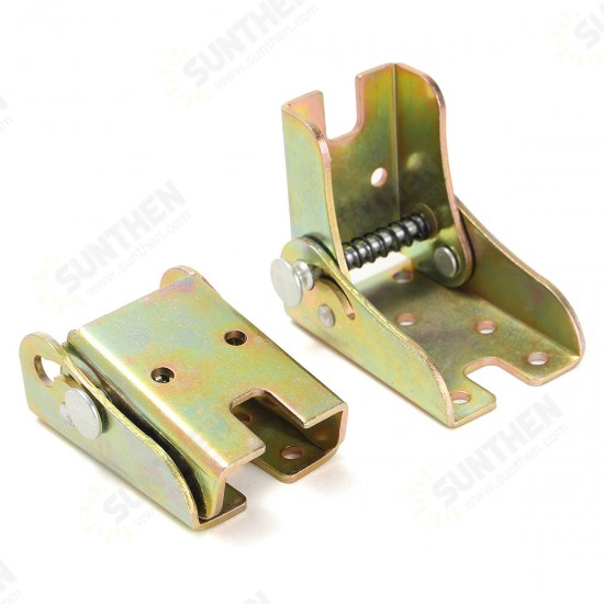 10Pcs Furniture Folding Feet Hinges Self Lock Zinc Alloy for Table Leg Bracket