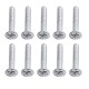 10Pcs Stainless Steel Door Knobs Wardrobe Cupboard Cabinet Kitchen Handle Pulls