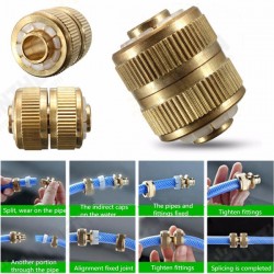 1/2 Inch 3.5cm Hose Adapter Brass Coupling Quick Fittings Coupler 1/2 Inch 3.5cm Hose Adapter Brass Coupling Quick Fittings Coupler