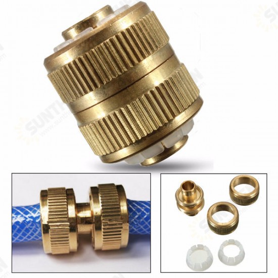 1/2 Inch 3.5cm Hose Adapter Brass Coupling Quick Fittings Coupler