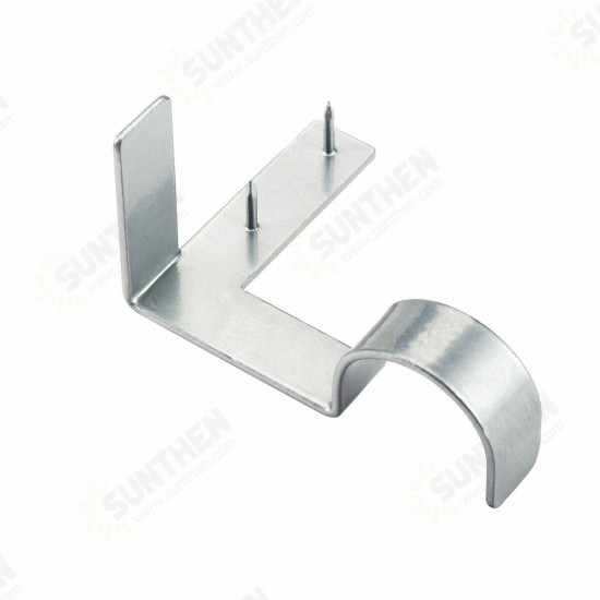 2PCS Curtain Rod Brackets Hanging Curtain Rod Pole Holder Bracket Tap Window Frame No Drill